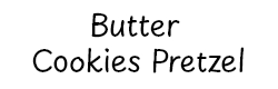 Tatawa products butter cookies pretzel text