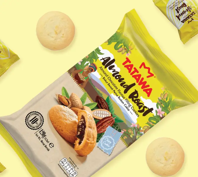 Tatawa products almond roast packaging