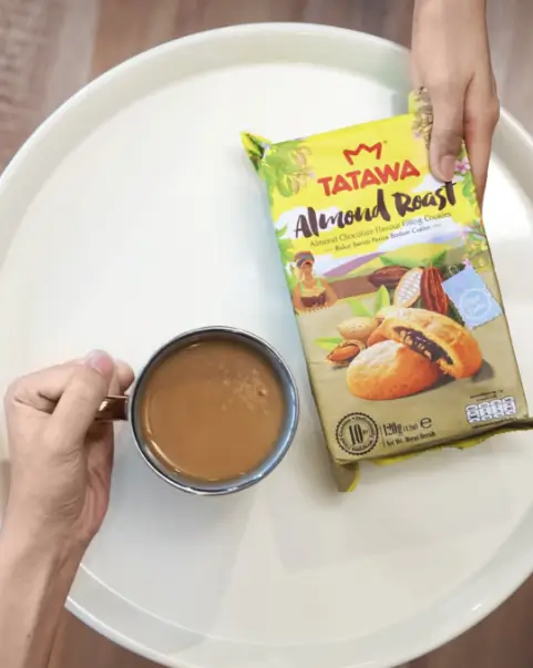 Tatawa products almond roast with tea photos