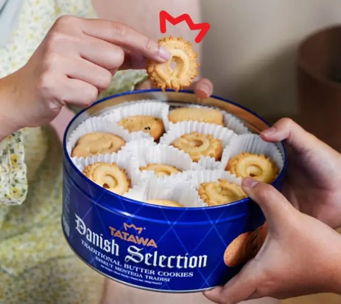 Tatawa products taking Danish cookies